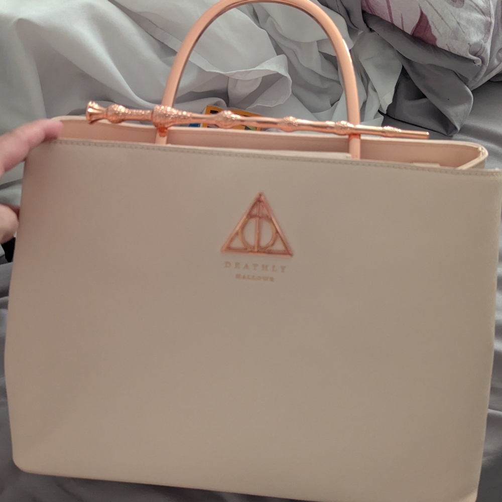 Loungefly Cream and Gold Handbag
